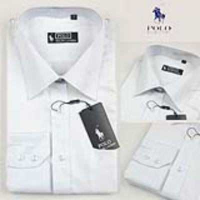 Ralph Lauren long sleeve dress shirt - white / gray strip